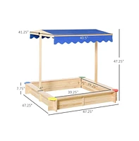 Slickblue Kids Sandbox for Endless Outdoor Adventures – Safe, Durable Construction with Ample Space for Play