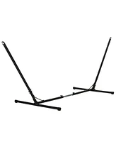 Simplie Fun Universal Hammock Stand 10-13ft Adjustable Steel Stand Space-Saving and Portable Carrying for Indoor and Outdoor Use, Black