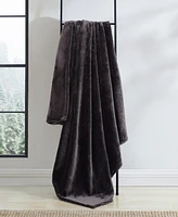 Eddie Bauer Solid Ultra Lux Plush Reversible Throw, 60" X 50"