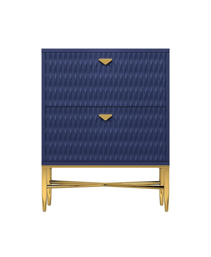 Boyel Living 2 - Drawer Wood Nightstand