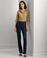 Lauren Ralph Petite Relaxed-Fit Linen Shirt