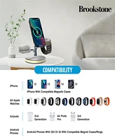 Brookstone 3-in-1 Magsafe Wireless Charging Tree for iPhone, Airpods, and Apple Watch.