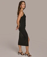 Donna Karan New York Women's Metallic One-Shoulder Dress