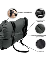 Co-Pilot Dog Beds for Cars, Booster Safety Car Seats Small Dogs, Travel Pet Bed, Seat Belt Compatible