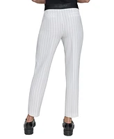 Karl Lagerfeld Paris Petite Mid-Rise Ankle Pants