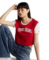 Tommy Jeans Women's Cropped Varsity T-Shirt