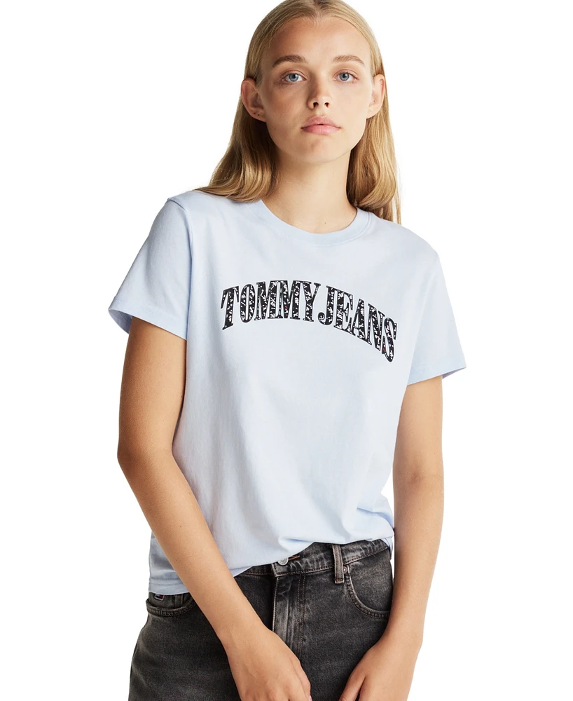 Tommy Jeans Women's Floral-Print Varsity T-Shirt