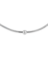 Bling Jewelry Simple Plain Ball Bead Snake Chain Anklet Ankle Bracelet For Women .925 Sterling Silver Made In Italy 10 Inch 1.5MM Ball