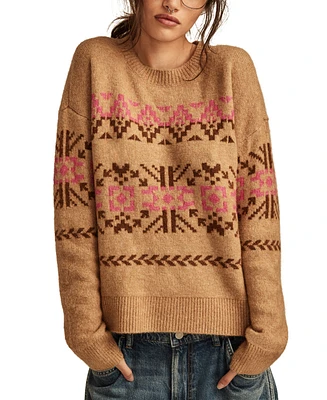 Lucky Brand Fairisle Crew Neck