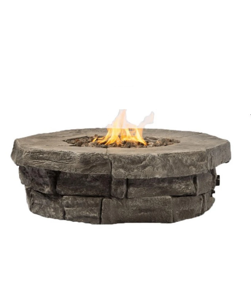 Mondawe 12" H x 39" W Outdoor Fire Pit Table Cm-1020