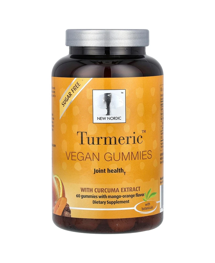 New Nordic Turmeric Nutrition Gummies with Curcuma Extract Mango-Orange