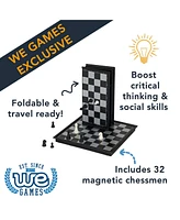 We Games Travel Magnetic Folding Chess Set - 8 in.