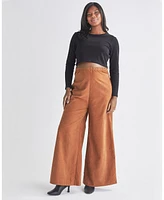 Angel Maternity Stacie Wide Leg Pants Suede