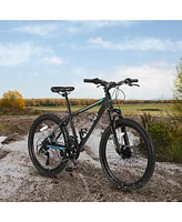 Streamdale Furniture 26 Inch Mountain Bike, Shimano 21 Speeds with Mechanical Disc Brakes, High