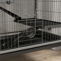 63" 6-Tier Small Animal Cage, Ferret Cage, Large Chinchilla Cage with Hammock Accessory & Heavy-Duty Steel Wire, Small Animal Habitat with 6 Door