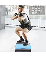 Slickblue Height-Adjustable Step Aerobics Platform for Effective Fitness Workouts and Training