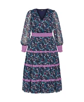 City Chic Plus Gwendolyn Print Dress