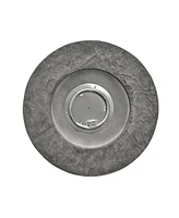 Outdoor 32" Round Mgo Propane Fire Pit, Grey Top - 40,000 Btu