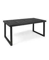 Simplie Fun Outdoor 69" Acacia Wood Dining Table