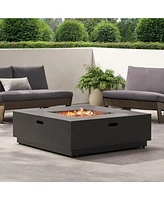 40" Square Iron Fire Pit - 50 000 Btu (Tank Cover Not Included)