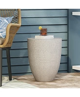 Modern Concrete End Table: Sophisticated, Lightweight, And Fully Assembled