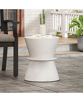 Hourglass End Table: Chic, Durable, And Assembly-Free
