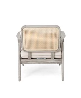 (Set Of 2) Outdoor Acacia Wood Patio Club Chair, Patio Furniture, Waterproof Thick Cushion Deep Seating for Porch, Garden, Backyard, Balcony, Weight C