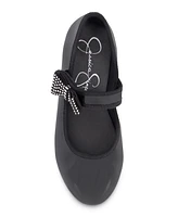 Jessica Simpson Little and Big Girls Amy Crystal Bow Ballet Flat