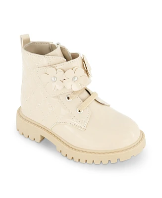 Jessica Simpson Toddler Girls Daria Flower Moto Boot