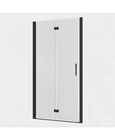 1 3/8" adjustment, universal pivot shower door, with 1/4" tempered glass