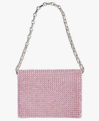 I.n.c. International Concepts Diamond Mesh Satin Flap Mini Handbag, Exclusively at Macy's