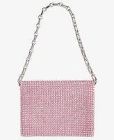 I.n.c. International Concepts Diamond Mesh Satin Flap Mini Handbag, Exclusively at Macy's