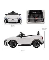 Simplie Fun Kids Ride on Car, 12V Licensed Audi Rs E-tron Gt 3.1 Mph Electric Car for Kids, Ride