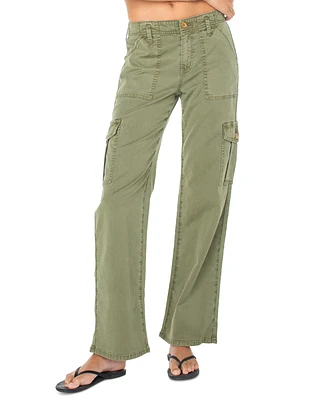 Roxy Juniors' Come And Chill Mid-Rise Cargo Pants