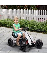 Streamdale Furniture 12V Electric Go Kart for Kids, Outdoor Ride-On Toy with Forward Backward Drive & Adjustable Speed, Gift for Child 3