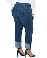 Seven7 Plus High Rise Pull On Jeans with Cuff