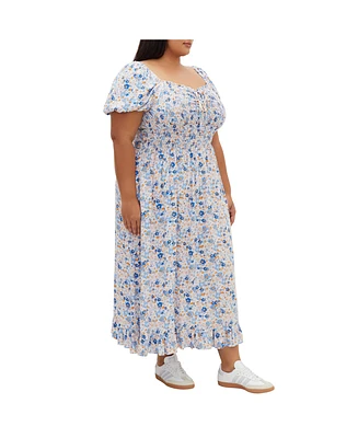 City Chic Plus Emie Print Midi Dress