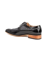 Gino Vitale Men's Wing Tip Brogue Two Tone Shoes