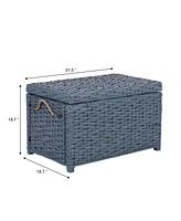 Jonathan Y Jacob Handwoven Wicker Storage Trunk