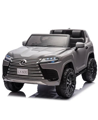 Streamdale Furniture Licensed Lexus LX600 24V Two-seater Xxl Kids Ride On Car W/Parents Control, Seat width 20 inches,2WD, Four