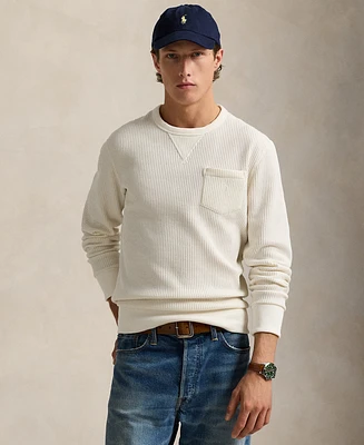 Polo Ralph Lauren Men's Stretch Waffle-Knit Sweatshirt