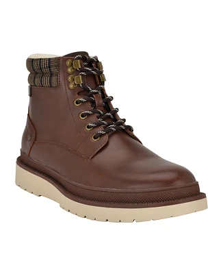 Guess Men's Caismar Lace Up Casual Hybrid Boots