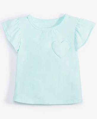 First Impressions Baby Girls Short-Sleeve Heart T-Shirt, Exclusively at Macy's