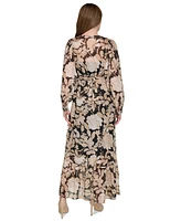 Tommy Hilfiger Women's Floral-Print Maxi Dress