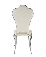 Streamdale Furniture Cyrene Side Chair (Set-2) in Beige