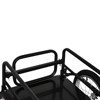 Bike Cargo Trailer for Hefty Loads, Foldable Compact Storage, Universal Hitch, Bike Wagon Bike Trailer Bicycle Cargo Trailer Bike Attachment with 16&#