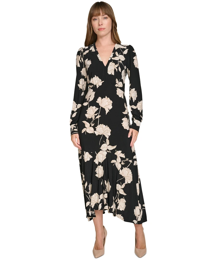 Tommy Hilfiger Women's Floral-Print Midi Dress