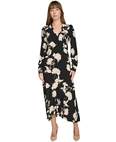 Tommy Hilfiger Women's Floral-Print Midi Dress