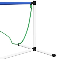 3 Piece Dog Agility Training Equipment Set, Dog Agility Set with Adjustable Height Hurdles, Spray Water Tube, Whistle, Carry Bag, White