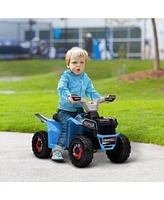 Streamdale Furniture Kids Atv Quad Car, 6V Four-Wheeler for Kids with Forward Backward Function